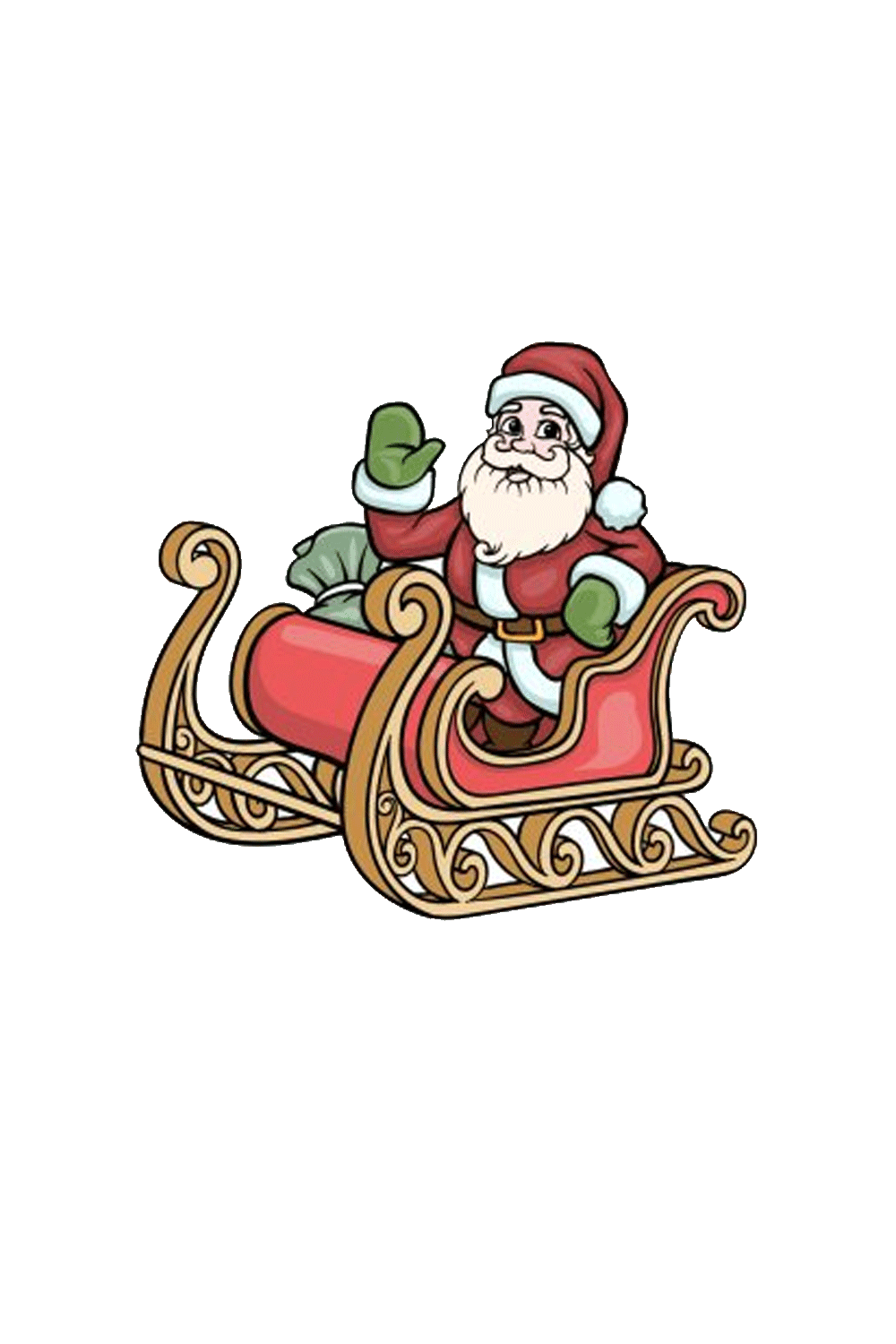St Nick Sled Drawing Tutorial